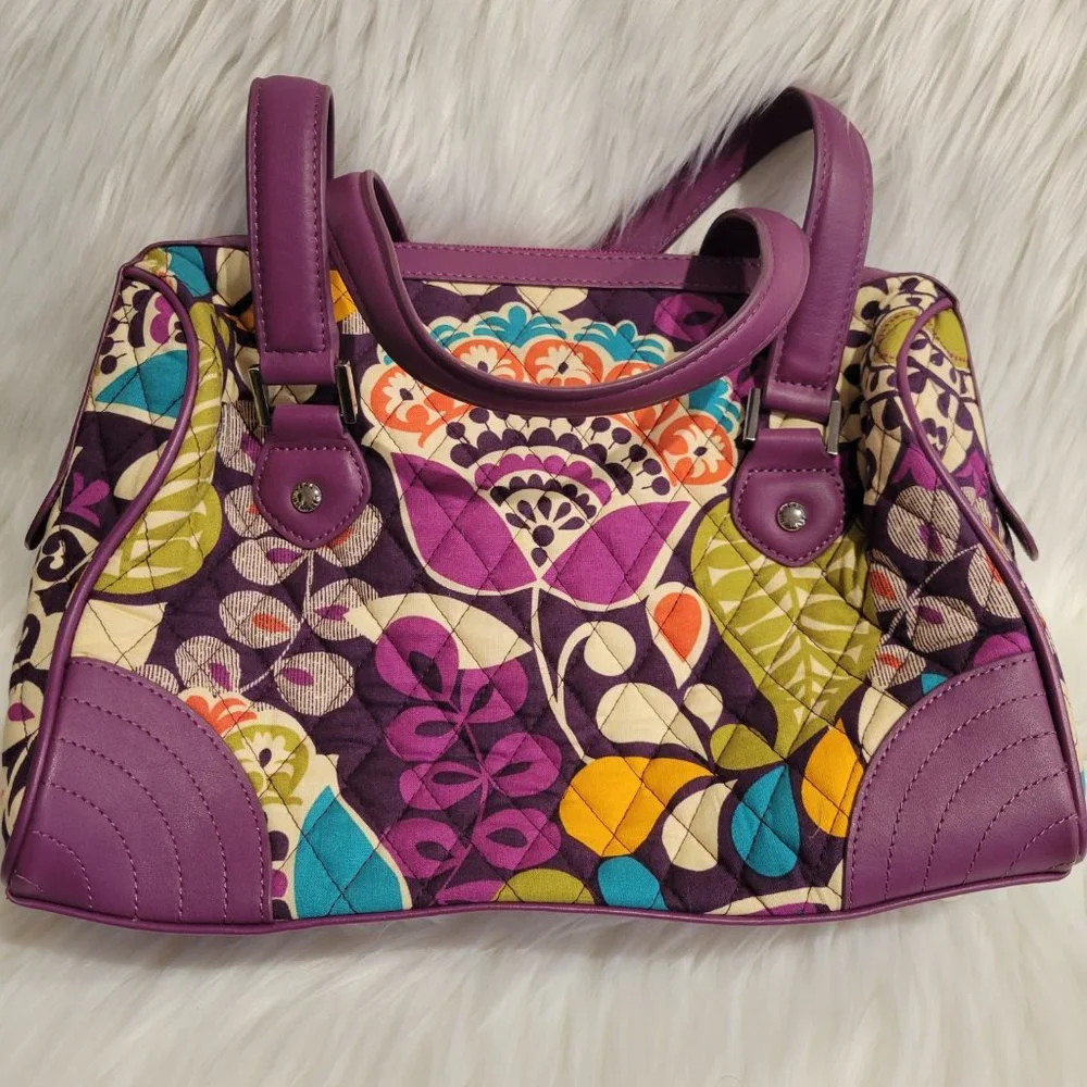 Vera Bradley “Plum Crazy” Satchel Bag